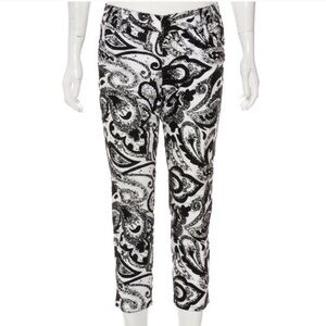 Alice + Olivia jeans paisley Capri size 4‎